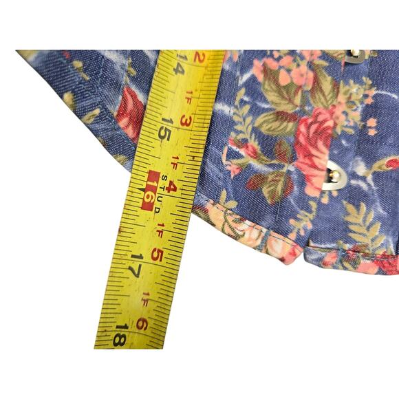 Alivila.Y Fashion Womens Vintage Floral Denim Overbust Corset Bustier Top XL - Picture 16 of 16